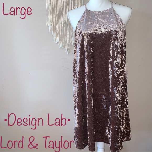 Design Lab Lord & Taylor Dresses & Skirts - Design Lab | Lord & Taylor Velvet Dress,Size Large